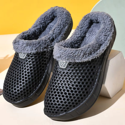 Cotton Slippers | Unisex | Plush Velvet Lining | Thick Sole | Winter Indoor | Steven & Levon