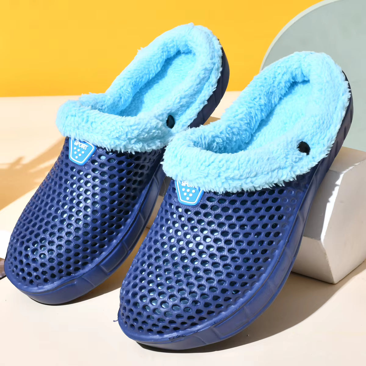 Cotton Slippers | Unisex | Plush Velvet Lining | Thick Sole | Winter Indoor | Steven & Levon