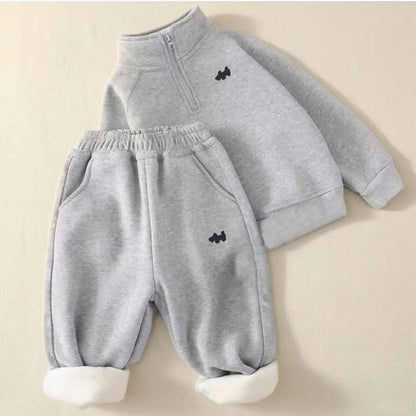 Caden | Kids Thermal Tracksuit Set | Unisex | Padded Fleece | Sweatshirt & Pants | Winter Wear | Steven & L