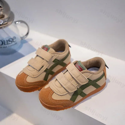 Kids Hook & Loop Trainers | Breathable Mesh School Sneakers | Non-Slip Running | Steven & Levon