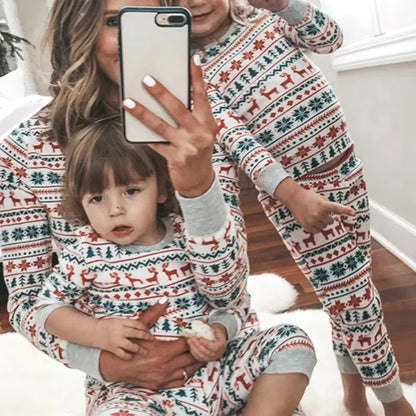 Festive Print Sleepwear | Family Matching Christmas Pajamas Set | Steven & Levon