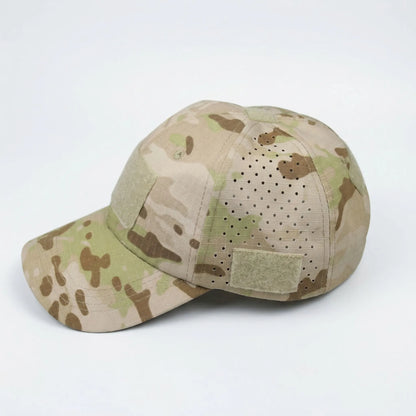 Camoura - Camouflage Print Breathable Baseball Cap  Blocking Harsh Sun
