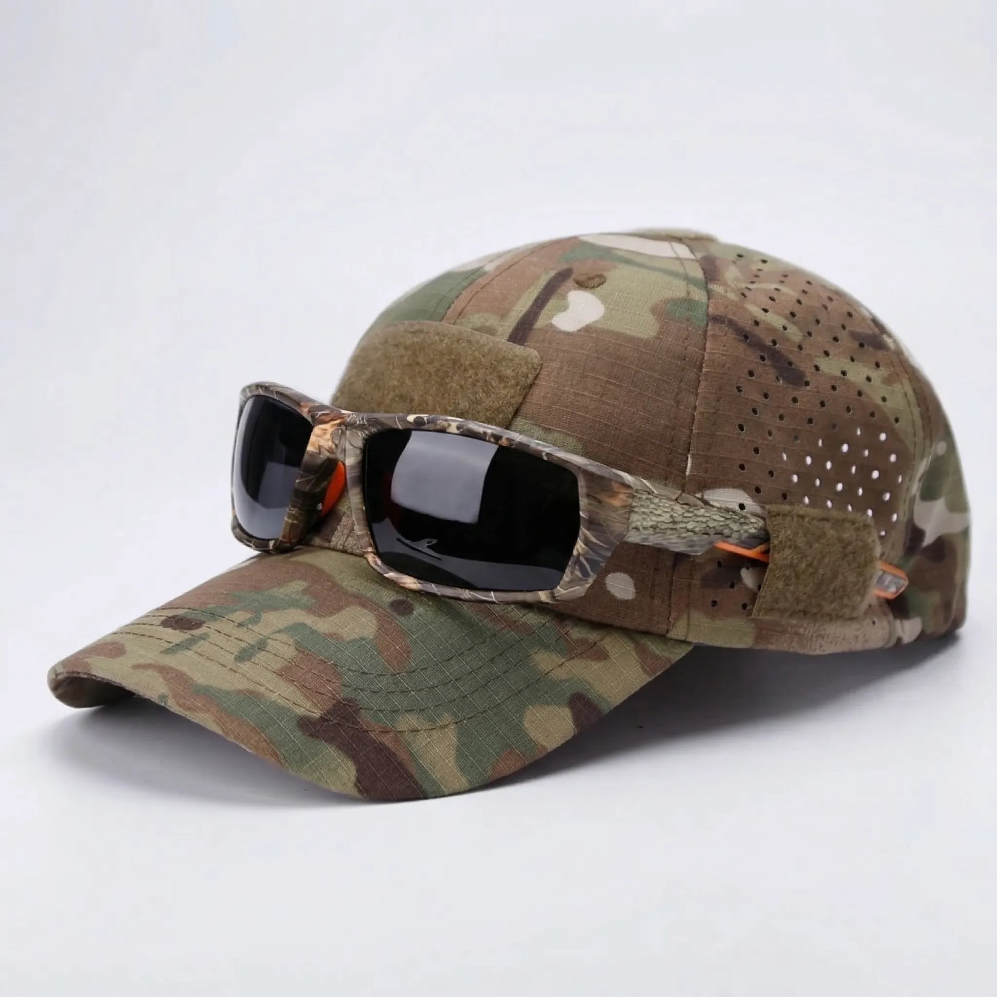 Camoura - Camouflage Print Breathable Baseball Cap  Blocking Harsh Sun