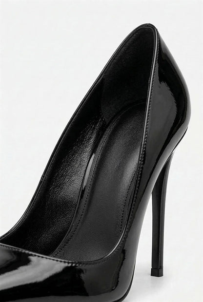 Caurelle Patent Leather Court Heels | Women | Elegant Dress Shoes | Steven & Levon