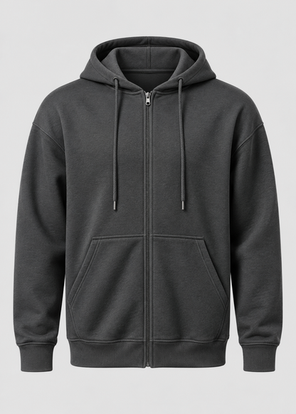 Men's Loose Fit Zip-Up Hoodie | Casual Hooded Sweatshirt | Everyday Wear | Steven & Levon