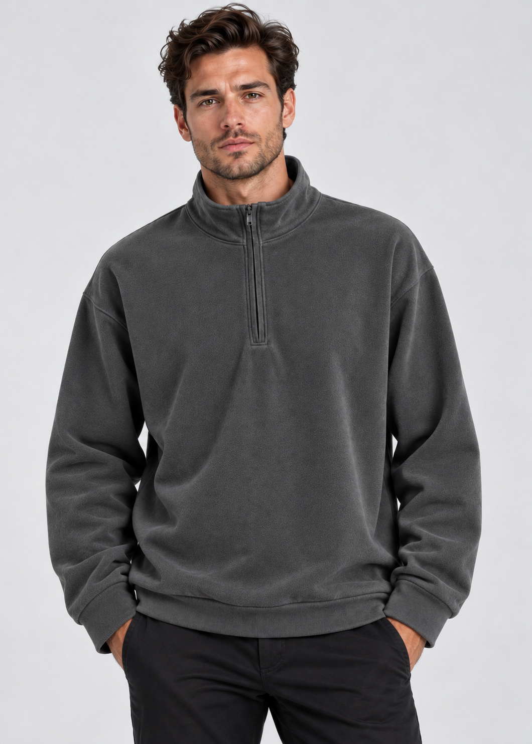 Men's Classic Half Zip Jumper | Soft Comfortable Layering Pullover | Steven & Levon