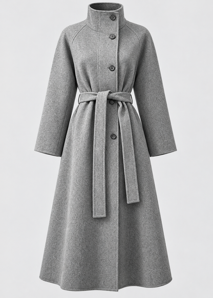 Women's Wool Coat | Mid-Length Loose Fit | Winter Outerwear | Steven & Levon