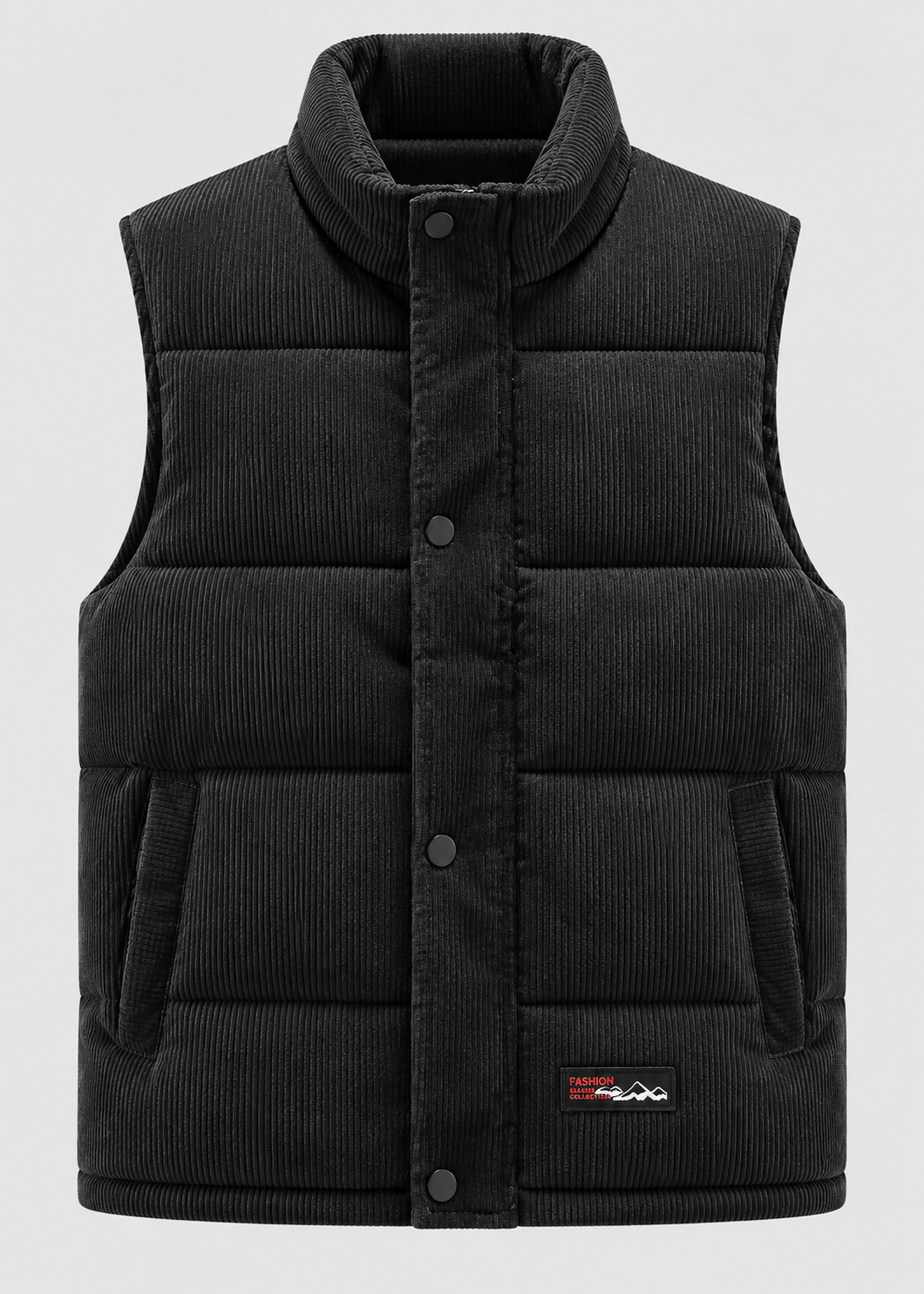 Men's Quilted Puffer Bodywarmer | Stand Collar | Sleeveless Zip Gilet | Insulated Vest | Steven & Levon