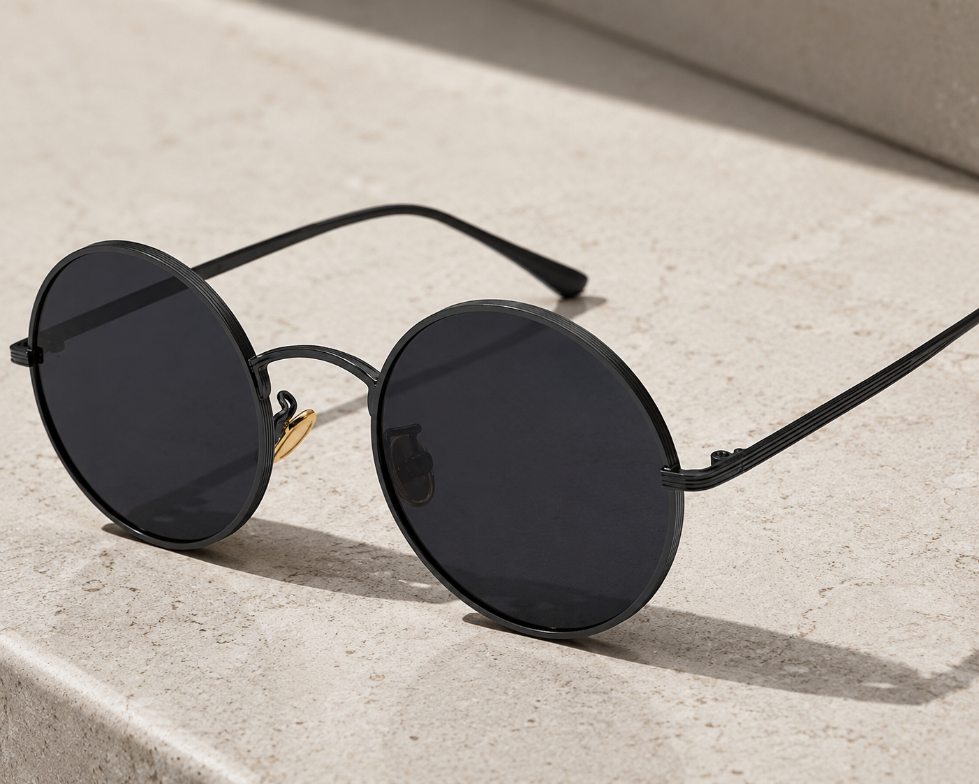 Round Metal Frame Sunglasses | Men | Metal | UV Protection | Steven & Levon