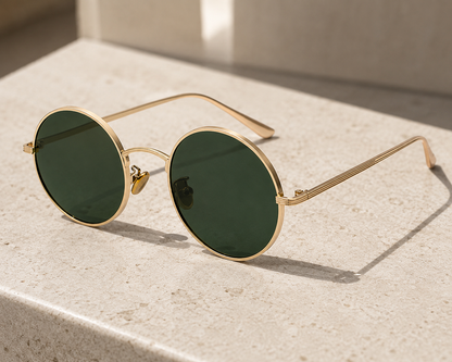 Round Metal Frame Sunglasses | Men | Metal | UV Protection | Steven & Levon