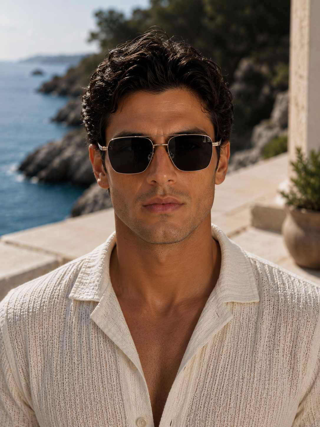 Men's Full-Rim Sunglasses | UV Protection | Lightweight Frame | Steven & Levon