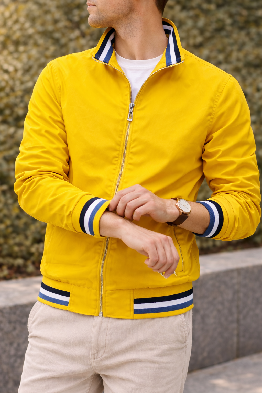 Men's Zip-Up Jacket | Men's Lightweight Casual Zip Front Jacket | Everyday Outerwear | Steven & Levon