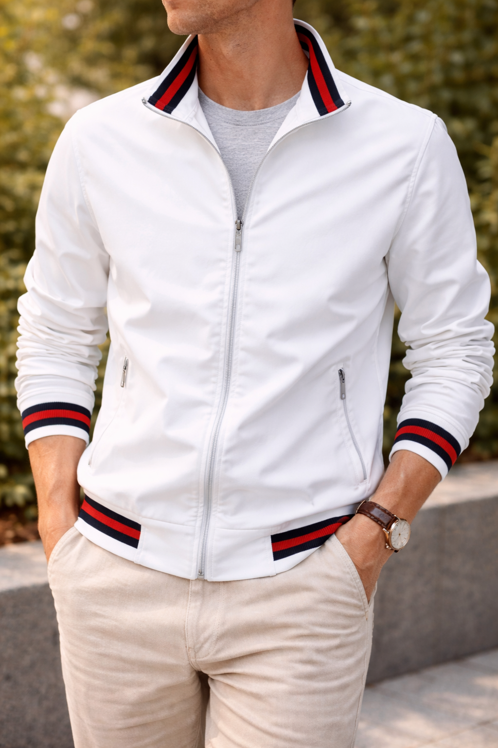 Men's Zip-Up Jacket | Men's Lightweight Casual Zip Front Jacket | Everyday Outerwear | Steven & Levon