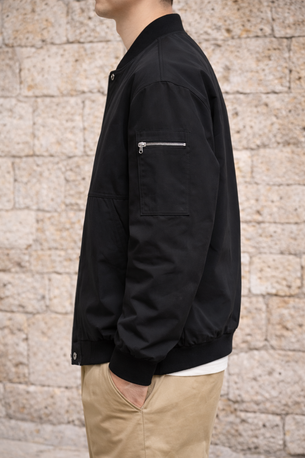 Men's Bomber Jacket | Men's Lightweight Zip-Up Casual Bomber Jacket | Everyday Outerwear | Steven & Levon