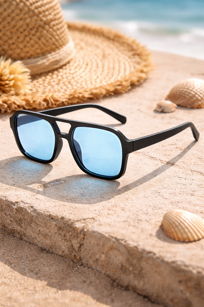 Men's Square Frame Sunglasses | UV Protection | Everyday Eyewear | Steven & Levon