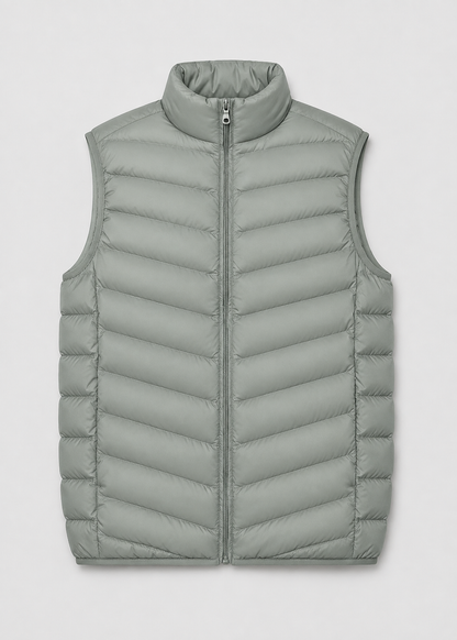 Men's Lightweight Sleeveless Bodywarmer | Quilted Gilet | Zip Front | Warm | Steven & Levon