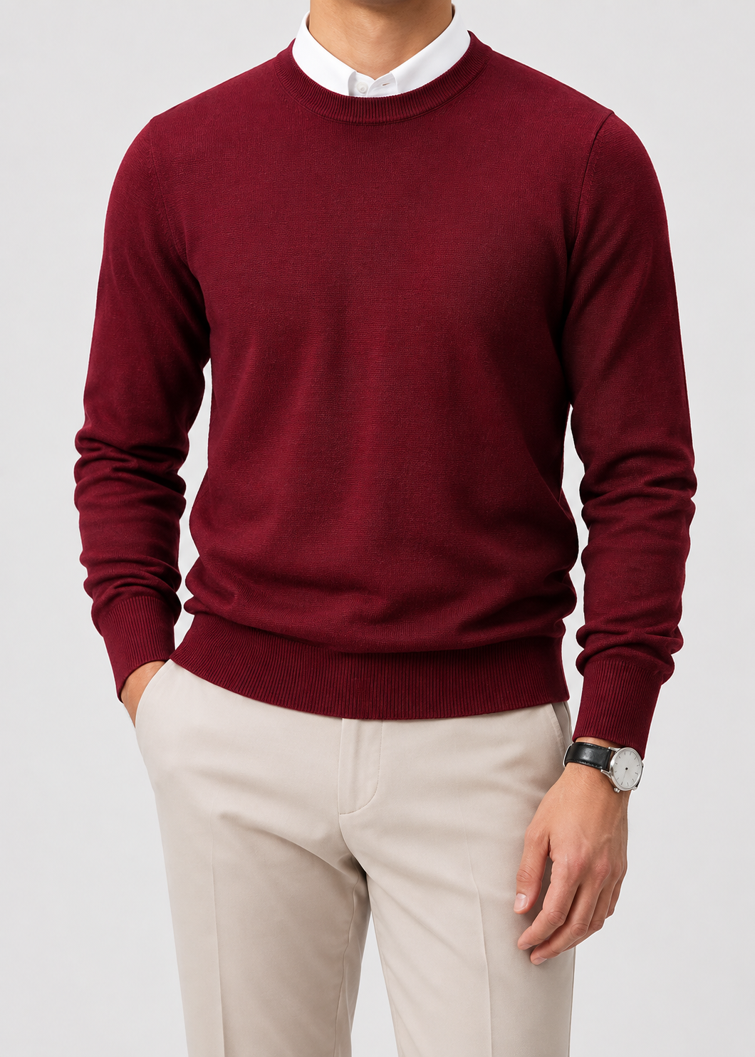 Wollvex - Oversized Crew Neck Pullover | Synthetic Fiber Blend | Everyday Casual Layering