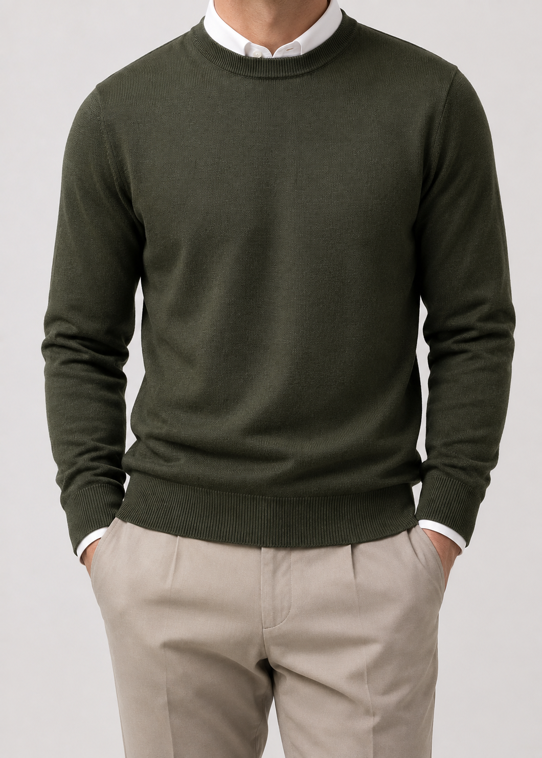 Wollvex - Oversized Crew Neck Pullover | Synthetic Fiber Blend | Everyday Casual Layering