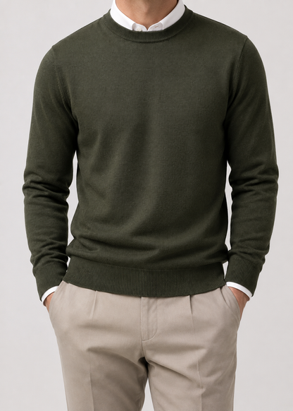 Wollvex - Oversized Crew Neck Pullover | Synthetic Fiber Blend | Everyday Casual Layering