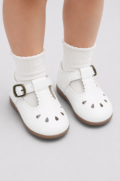 Baby Girl School Shoes | Toddler Leather Sandals | Anti-Slip Buckle Shoes | Steven & Levon