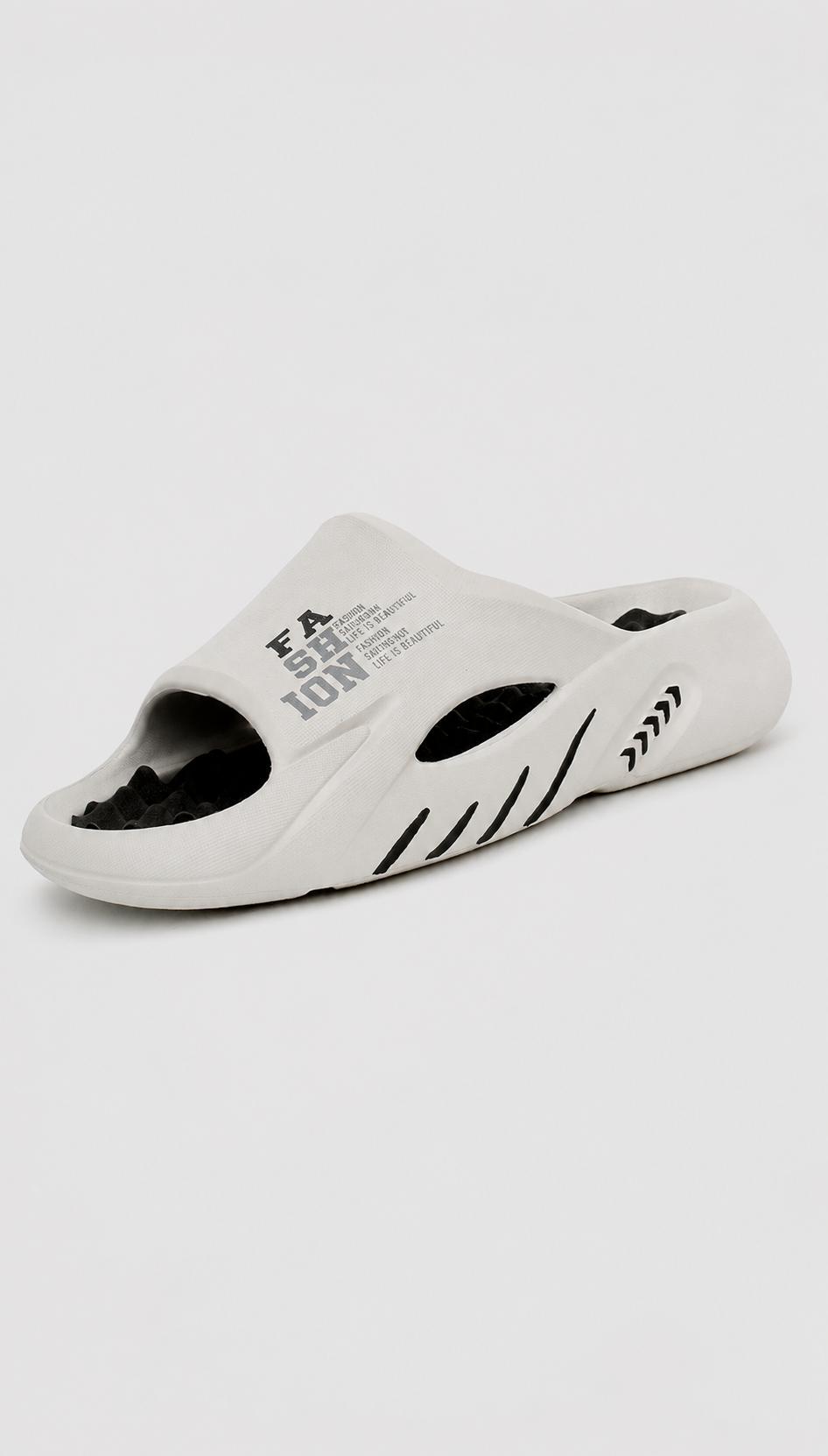 Men's Massage Slide Sandals | EVA Cloud Slippers | Thick Cushioned Non-Slip Shower Slides for Indoor & Outdoor | Steven & Levon