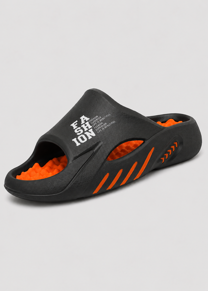 Men's Massage Slide Sandals | EVA Cloud Slippers | Thick Cushioned Non-Slip Shower Slides for Indoor & Outdoor | Steven & Levon