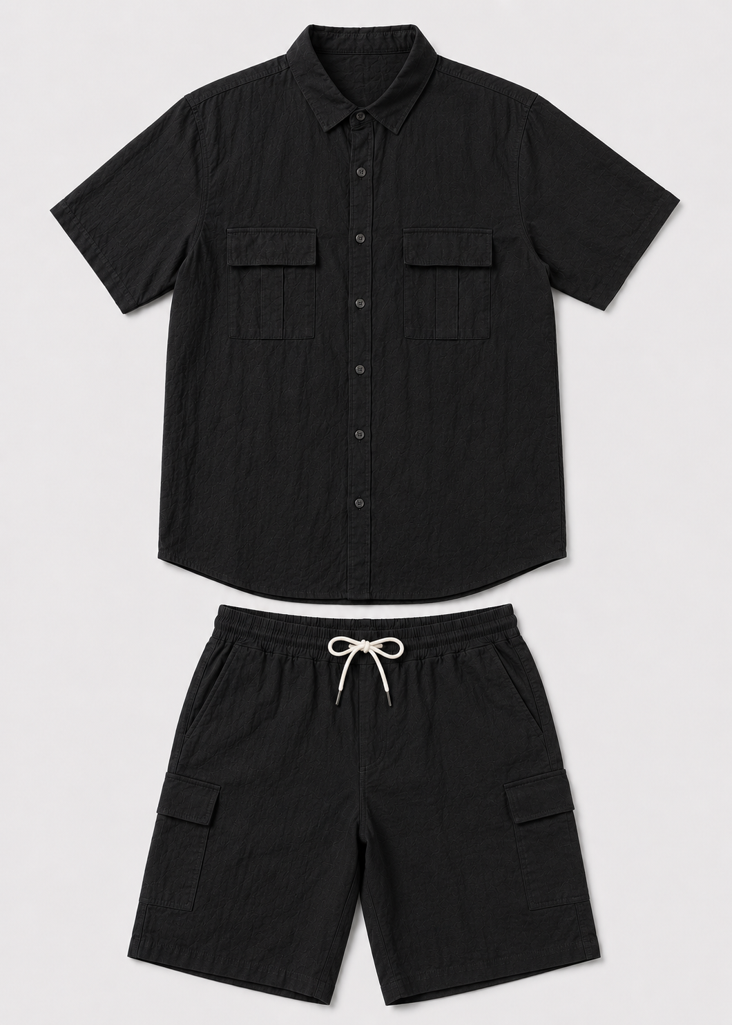 Men’s Casual Linen Shirt and Shorts Set | Men | Breathable Linen Blend | Summer Co-Ord Loungewear | Steven & Levon