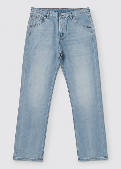 Men's Regular Fit Jeans | Light Blue | Men | Classic Straight Leg | Everyday Casual Wear | Steven & Levon