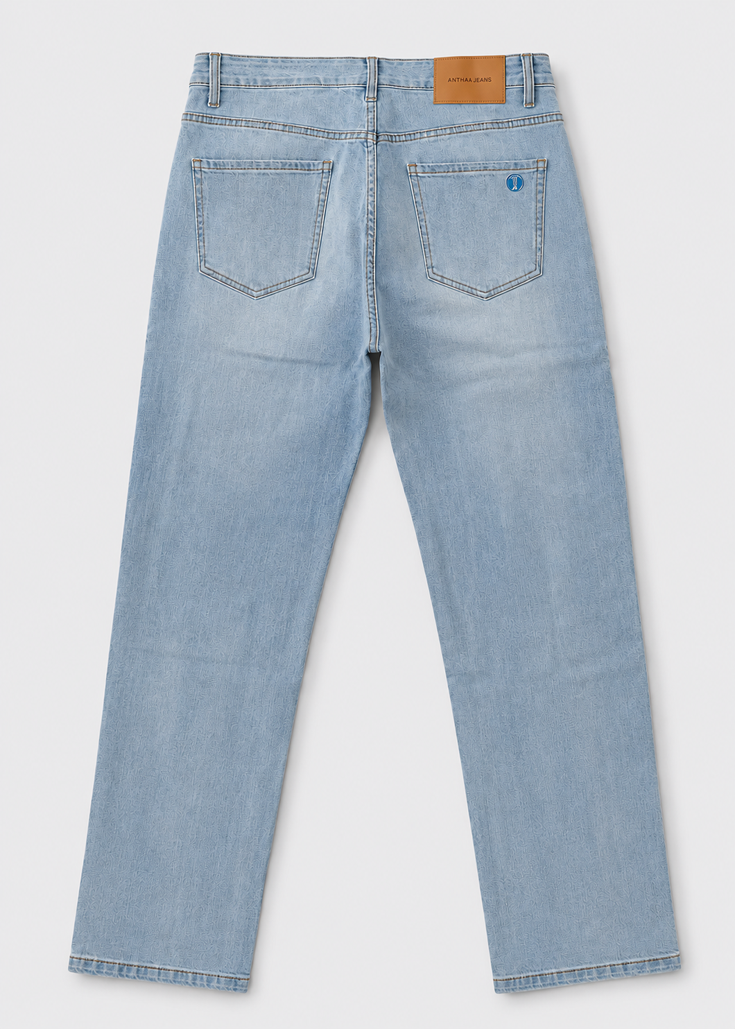 Men's Regular Fit Jeans | Light Blue | Men | Classic Straight Leg | Everyday Casual Wear | Steven & Levon
