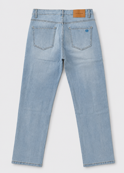 Men's Regular Fit Jeans | Light Blue | Men | Classic Straight Leg | Everyday Casual Wear | Steven & Levon