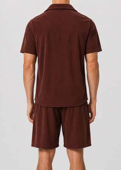Men's Cuban Outfit Set | Collar Co-Ord Set | Men | Lightweight Cotton Blend | Steven & Levon
