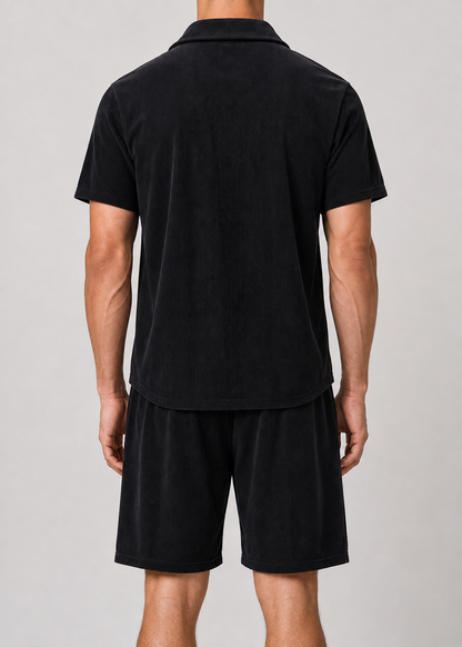 Men's Cuban Outfit Set | Collar Co-Ord Set | Men | Lightweight Cotton Blend | Steven & Levon
