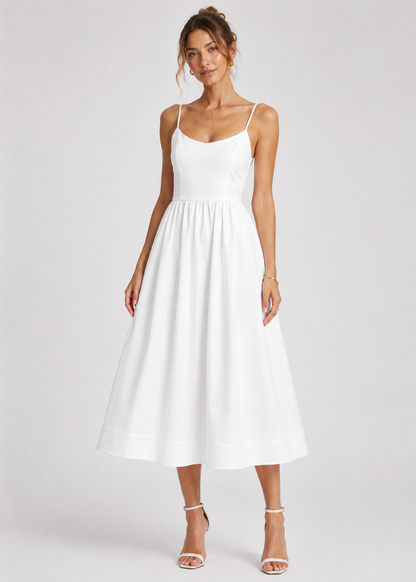 Elegant Midi Dress | Women | Flowy Dress | Formal Occasion Dress | Steven & Levon