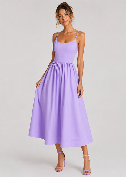 Elegant Midi Dress | Women | Flowy Dress | Formal Occasion Dress | Steven & Levon