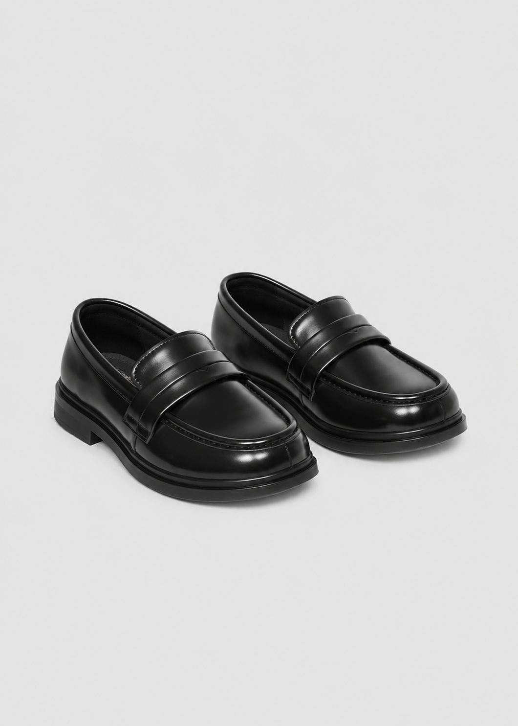 Kids Loafers | Round Toe School Shoes | PU-Leather | Smart Casual Penny Loafers | Steven & Levon