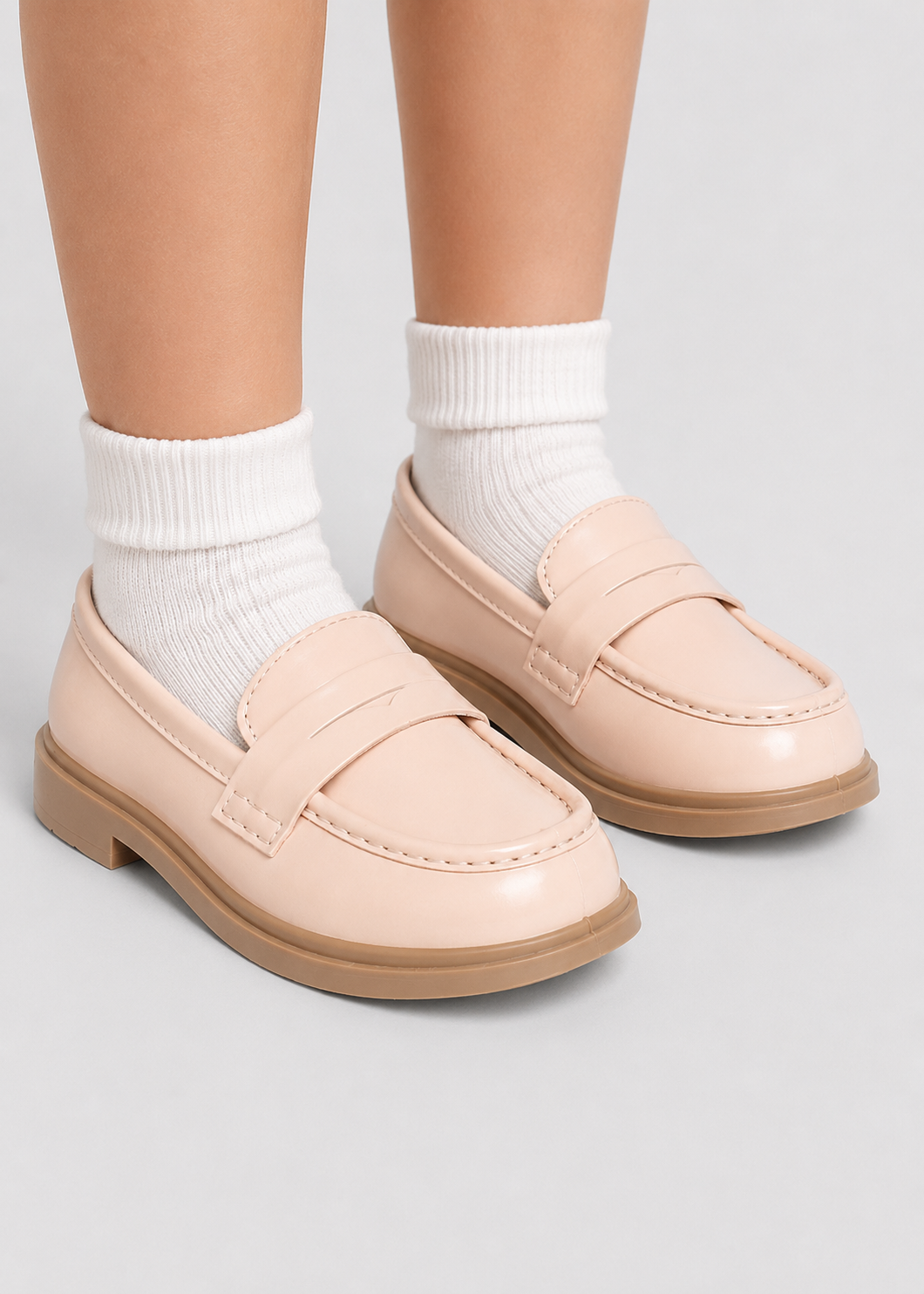 Kids Loafers | Round Toe School Shoes | PU-Leather | Smart Casual Penny Loafers | Steven & Levon