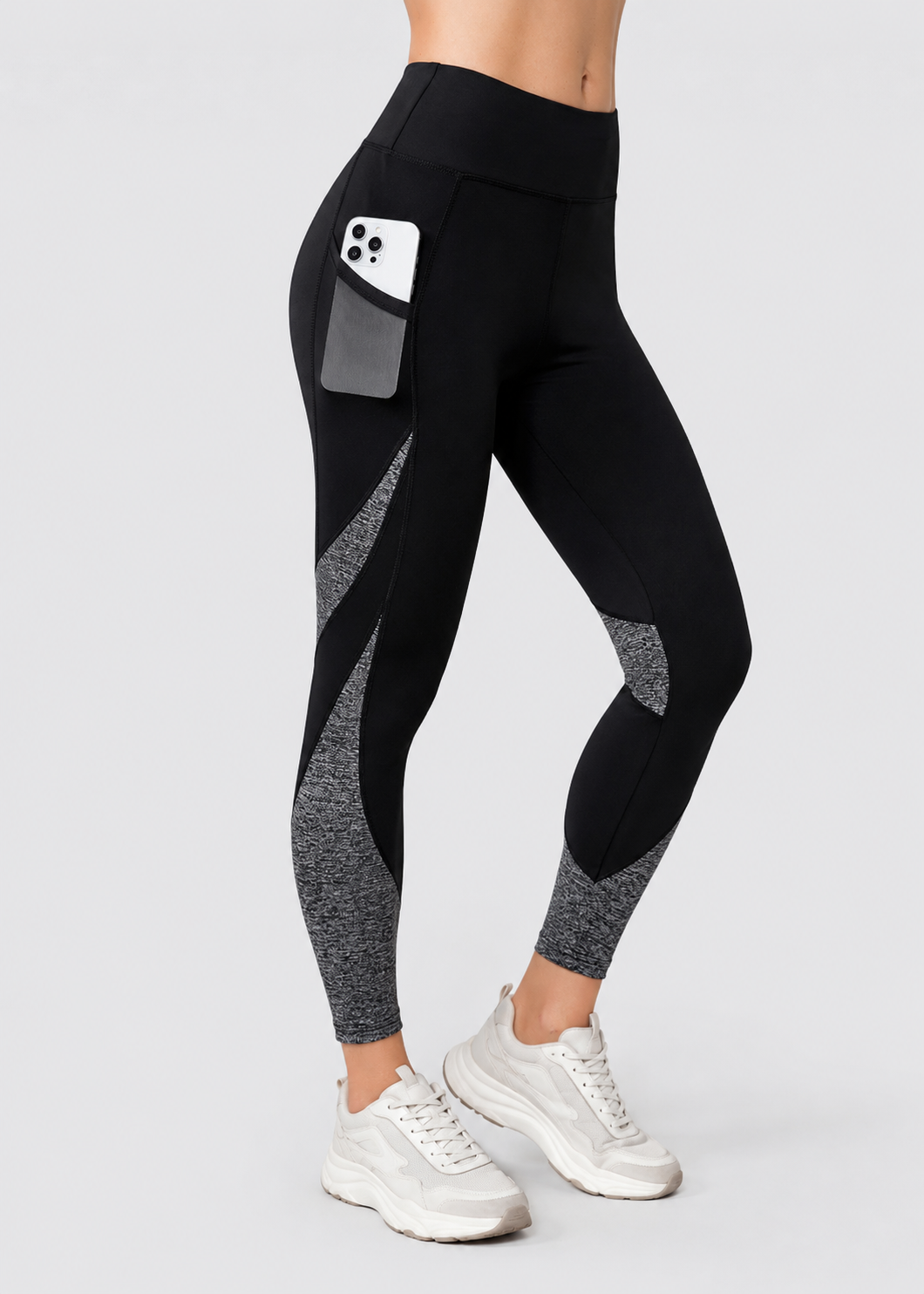 Wanda Yoga Pants | High Waisted Leggings |  Tummy Control | Patchwork Design | Steven & Levon