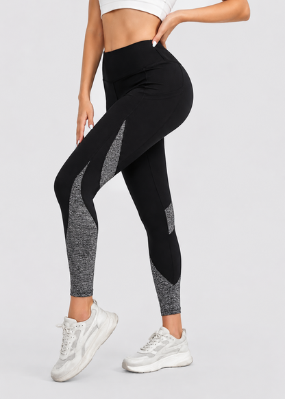 Wanda Yoga Pants | High Waisted Leggings |  Tummy Control | Patchwork Design | Steven & Levon