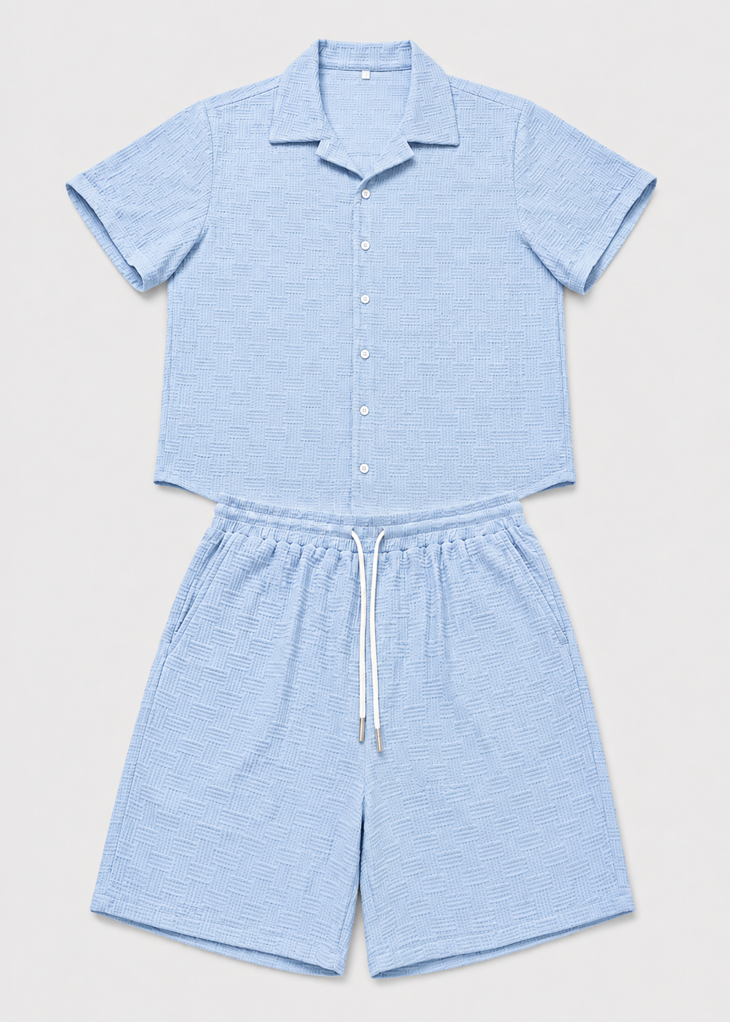 Men's Short Sleeve Shirt and Shorts Set | Co-Ord Set | Men | Polyester | Steven & Levon