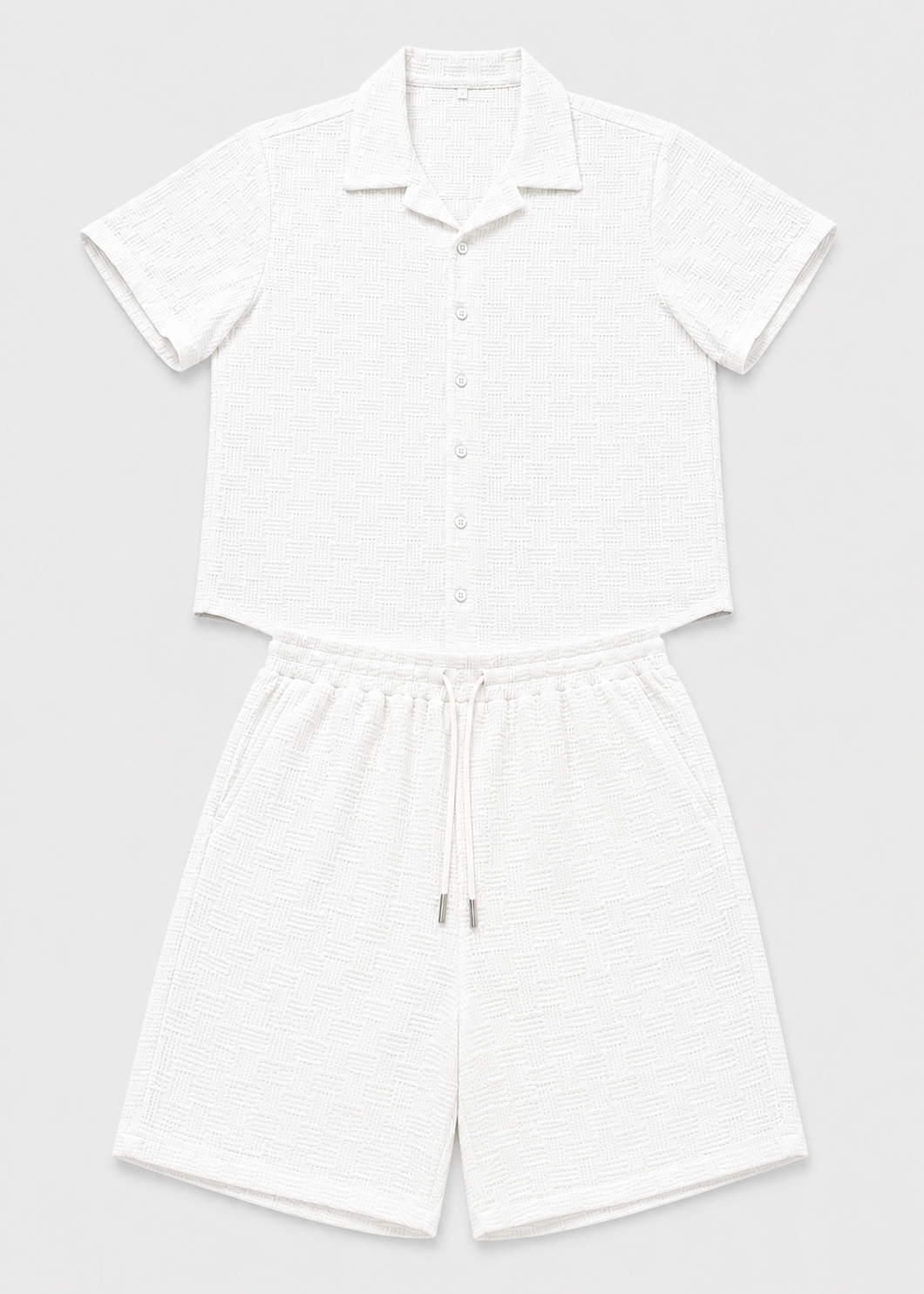 Men's Short Sleeve Shirt and Shorts Set | Co-Ord Set | Men | Polyester | Steven & Levon