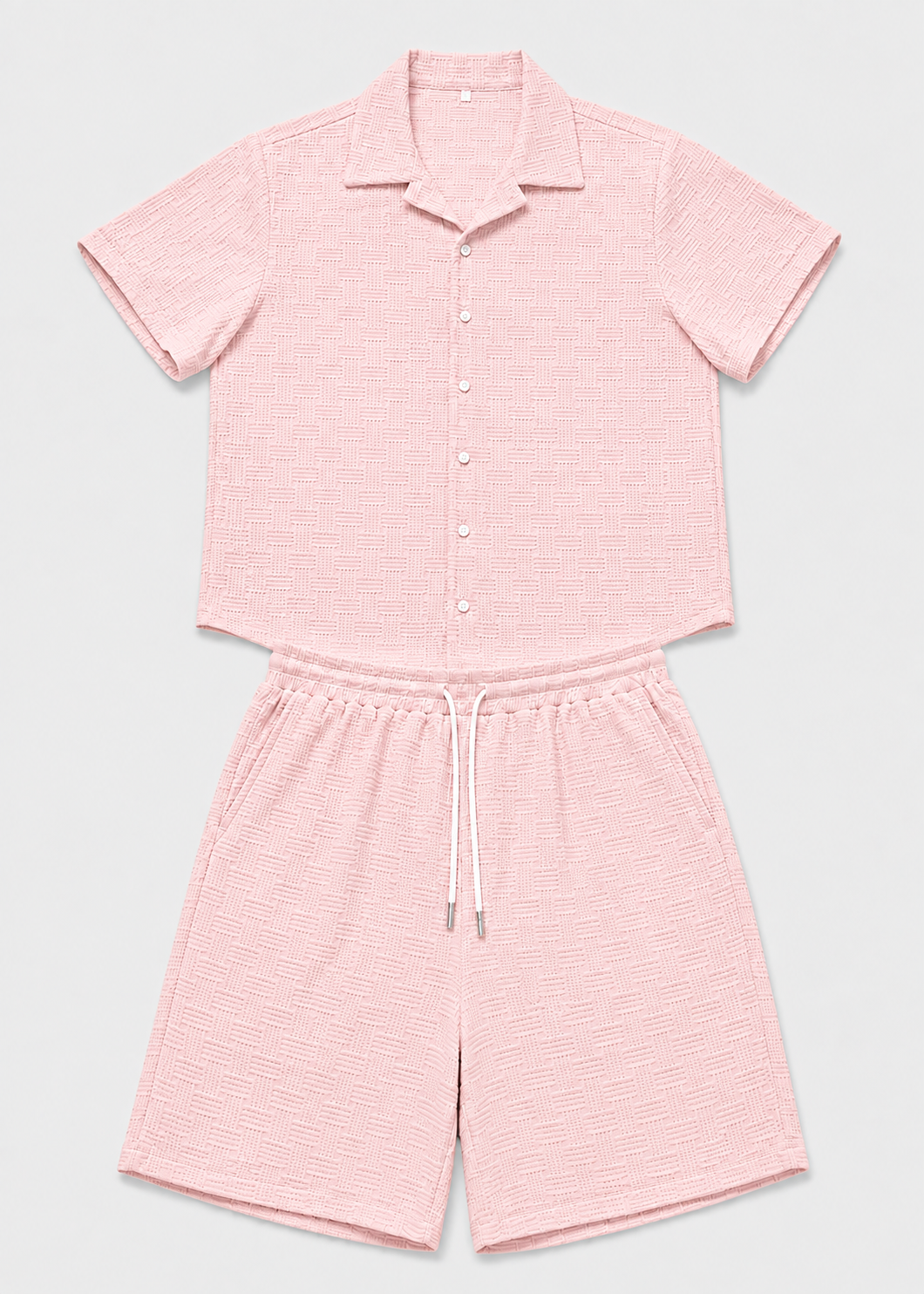 Men's Short Sleeve Shirt and Shorts Set | Co-Ord Set | Men | Polyester | Steven & Levon
