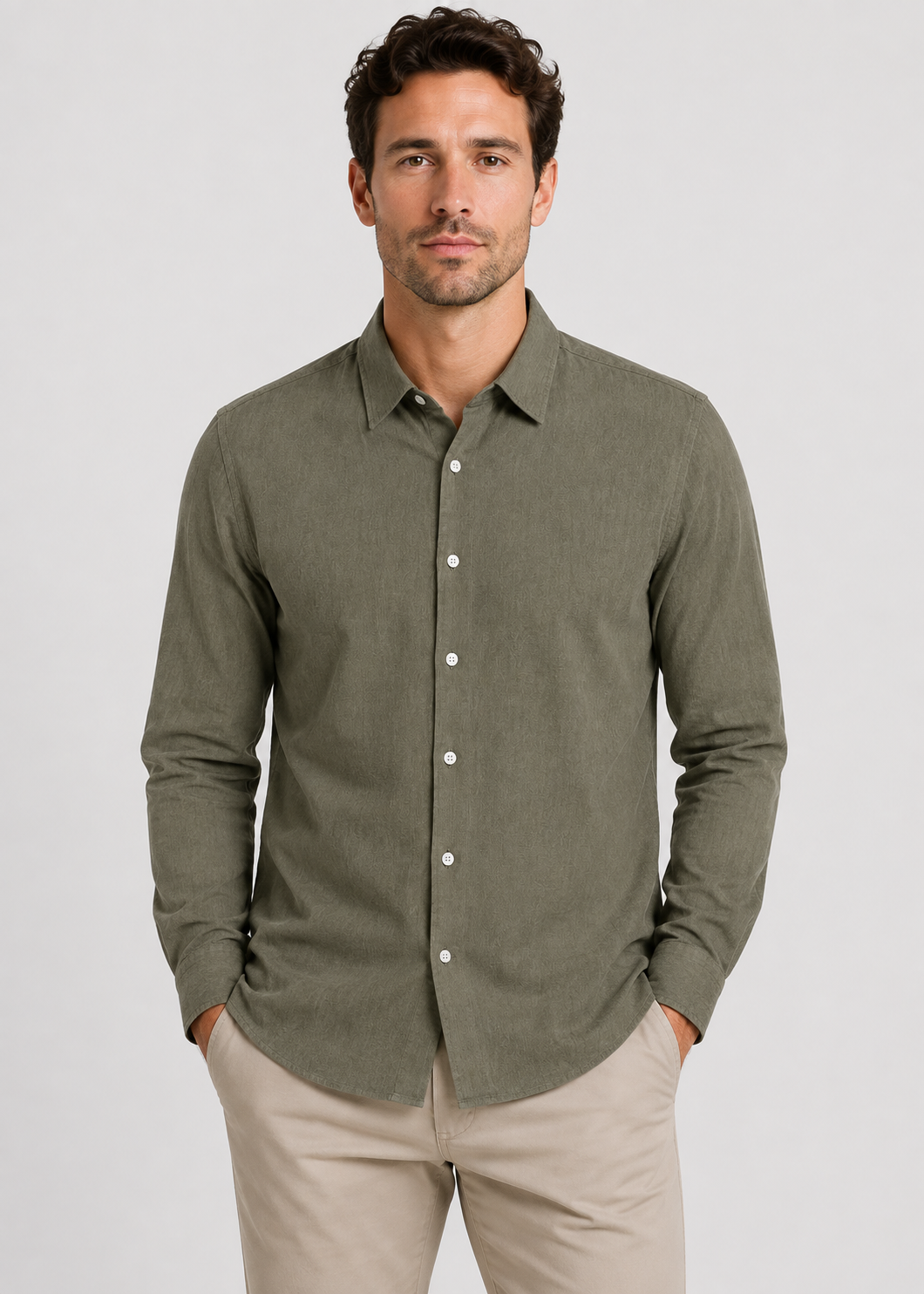 Men's Casual Linen Shirt | Men | Breathable Linen Blend | Button Up | Steven & Levon