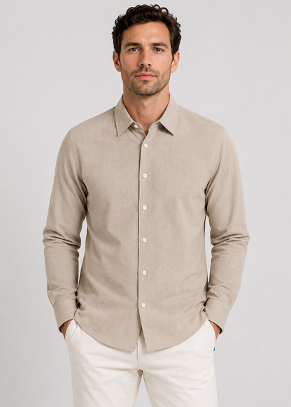 Men's Casual Linen Shirt | Men | Breathable Linen Blend | Button Up | Steven & Levon