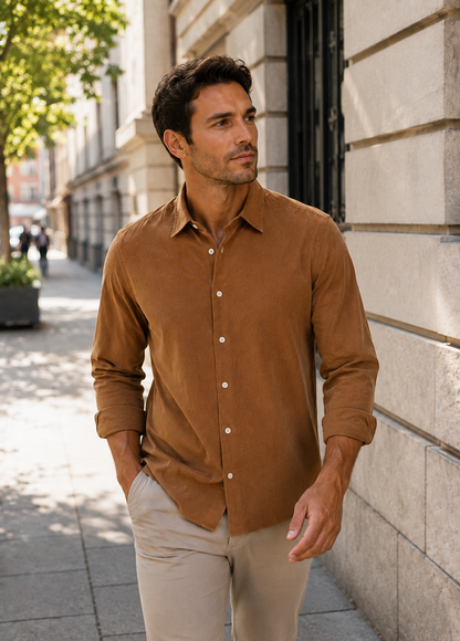 Men's Casual Linen Shirt | Men | Breathable Linen Blend | Button Up | Steven & Levon