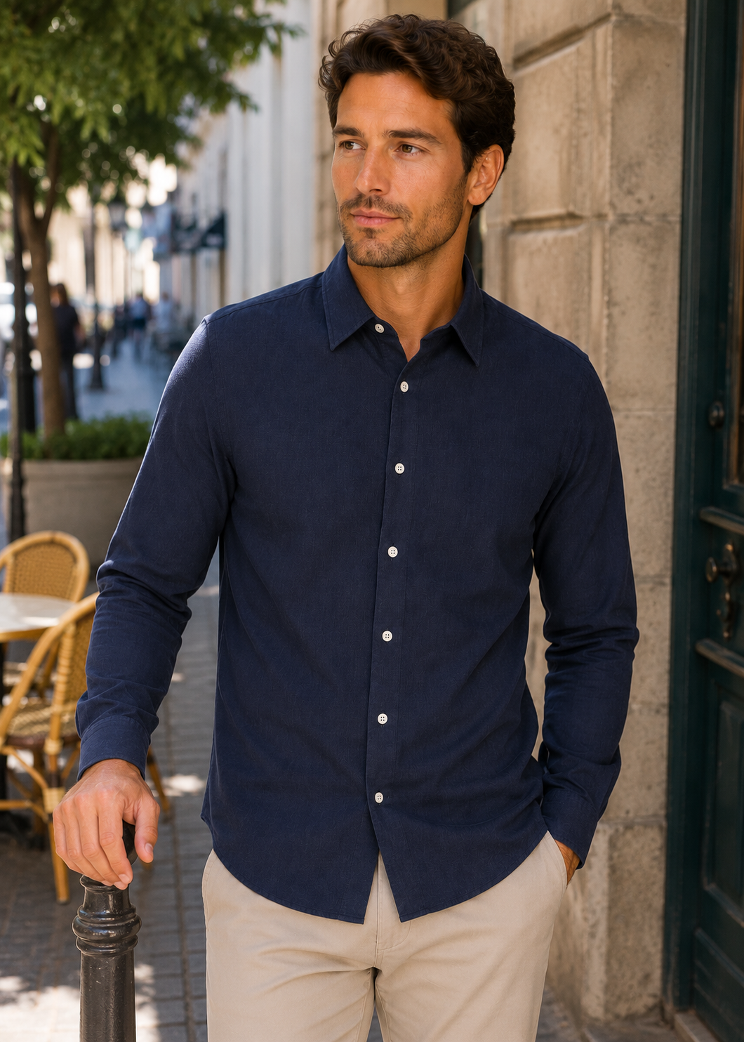 Men's Casual Linen Shirt | Men | Breathable Linen Blend | Button Up | Steven & Levon