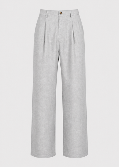 Men's Wide Leg Trousers |  Relaxed Fit Cotton Blend Pants | Smart Casual Streetwear | Steven & Levon