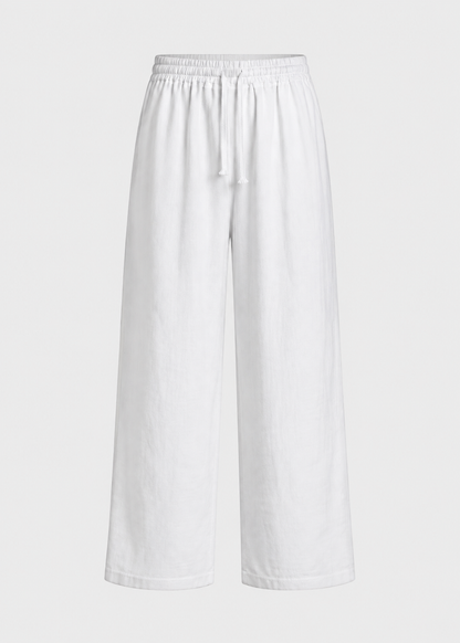 Men's Drawstring Trousers | Polyester | Lightweight Relaxed Fit Pants | Steven & Levon
