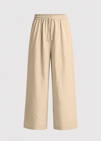 Men's Drawstring Trousers | Polyester | Lightweight Relaxed Fit Pants | Steven & Levon