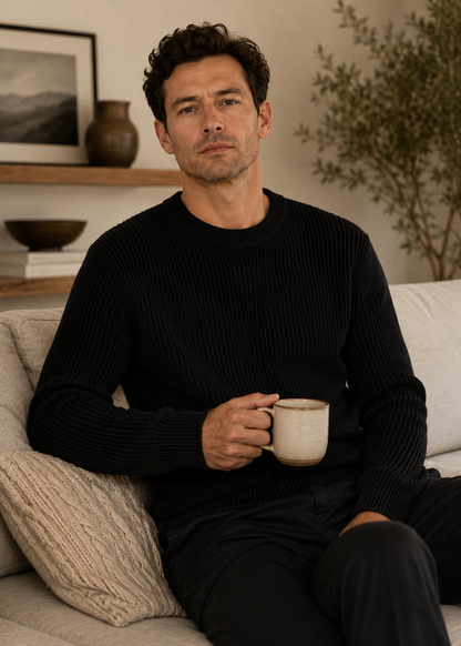 Men’s Stylish Knit Sweater | Soft Knit | Timeless Comfort | Everyday Wear | Steven & Levon