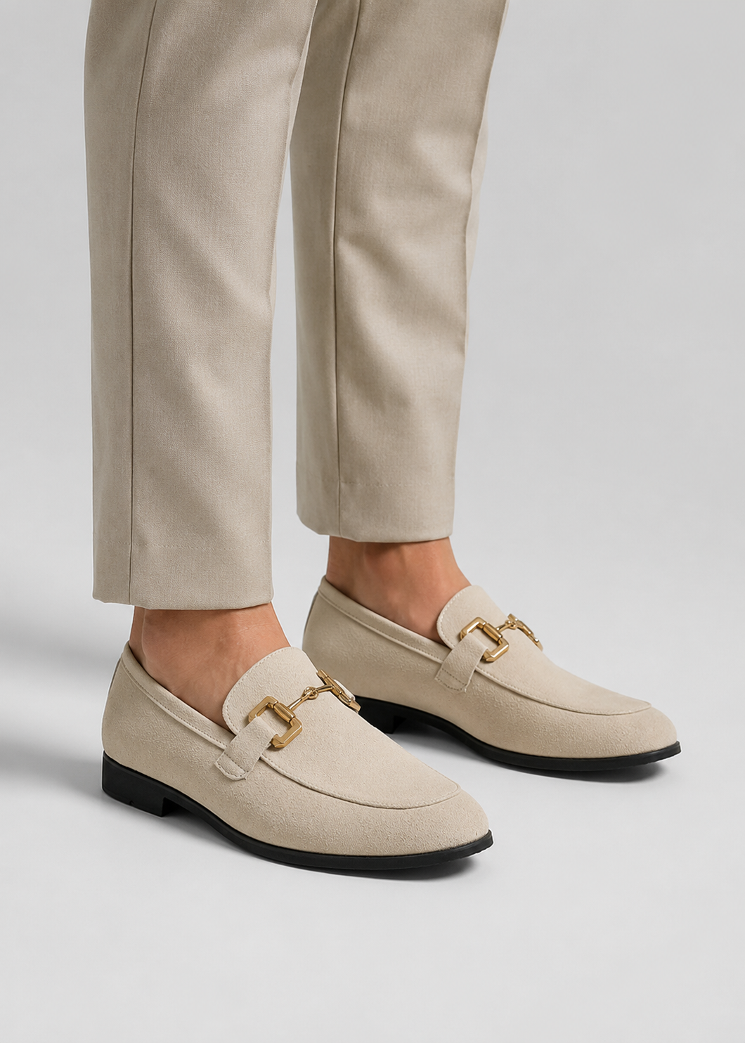 Mens Suede Penny Loafers | Elegant Slip-On Shoes for Men | Steven & Levon